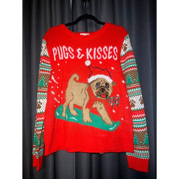 Ugly Christmas Sweater Sweaters - Ugly Christmas Sweater Xmas Size XL Dog